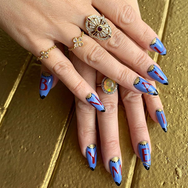 Words Mountain Peak Nails