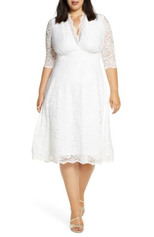 Bella Lace Fit & Flare Dress
