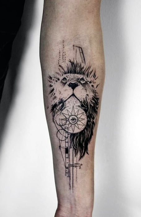 Aggregate 124+ lion eyes forearm tattoo latest