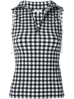 Gingham Sleeveless Top