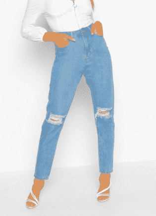 colored mom jeans