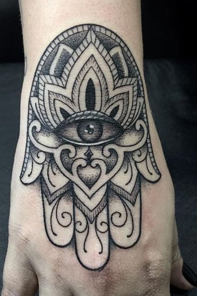 Hamsa Hand Tattoo