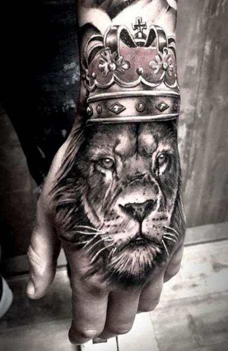 11 Lion On Hand Tattoo Ideas That Will Blow Your Mind  alexie