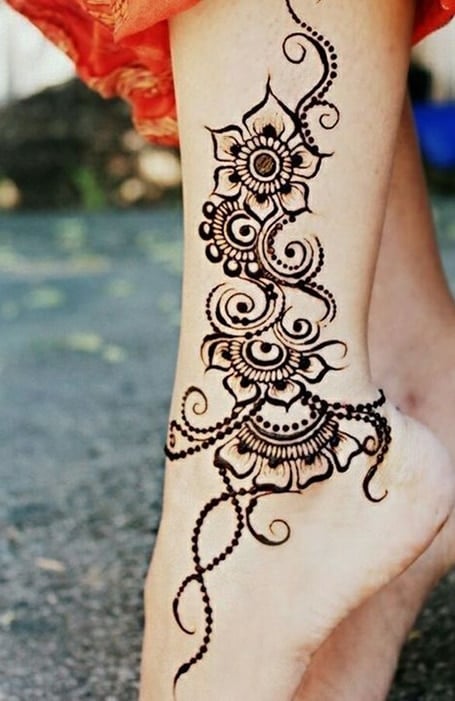 Henna Ankle Tattoo