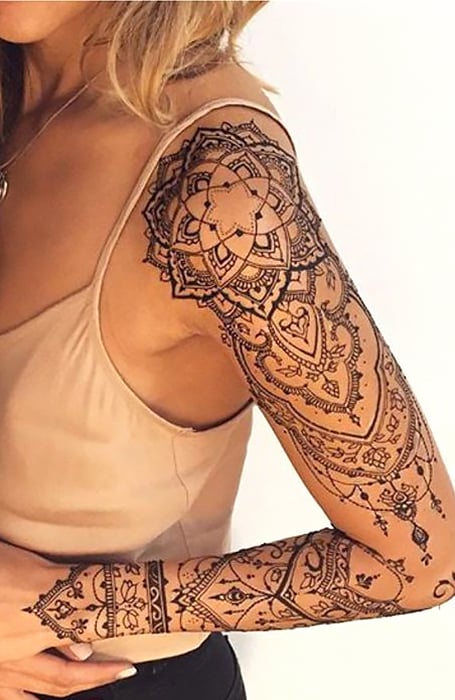 Henna Sleeve Tattoo