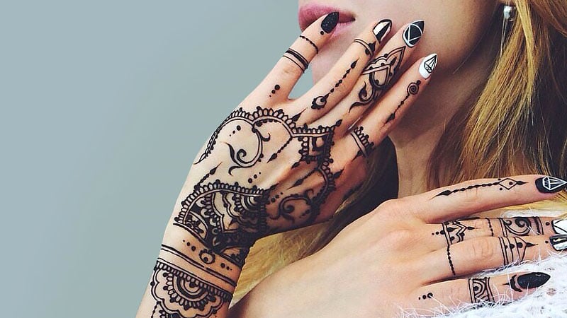 Traditional henna tattoo designs and meanings