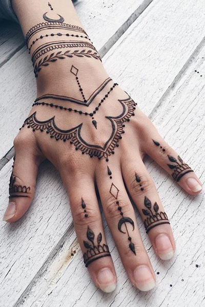 Henna Hand Tattoo