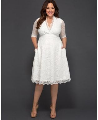 Kiyonna Women's Plus Size Wedding Belle Dress & Reviews Dresses Women