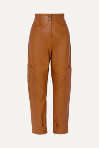 Louiza Leather Tapered Pants