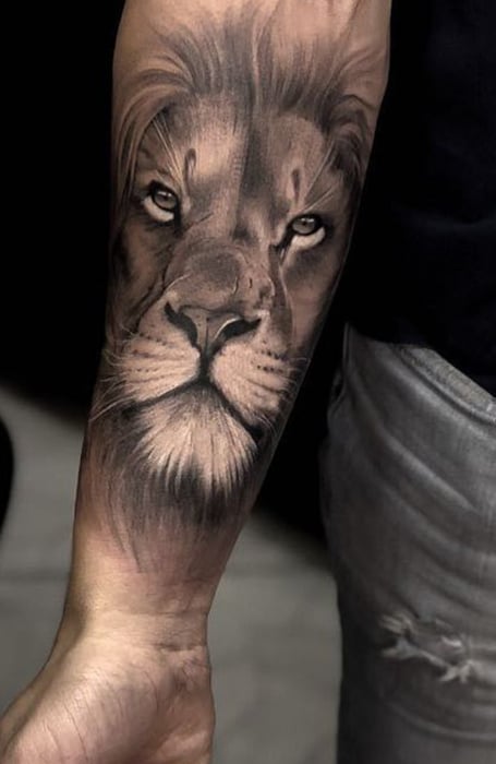 30 Lion Neck Tattoo Ideas For Men  Masculine Designs