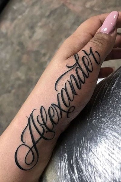 ella grace hand script handtattoo tattoo tattoos scri  Flickr