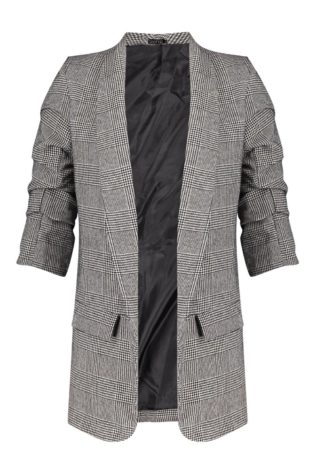 Plus Dogtooth Prince Of Wales Check Blazer