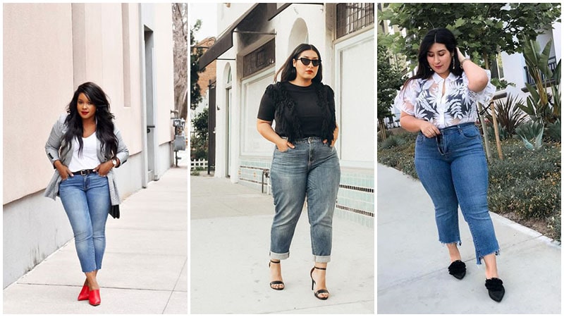 Plus Size Mom Jeans Outfits