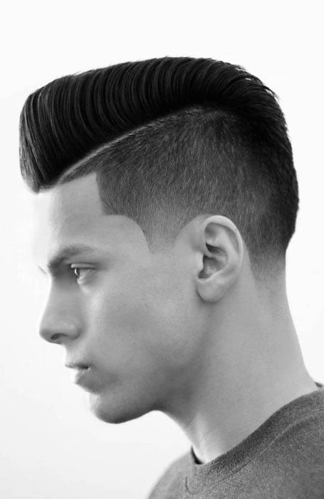 Pompadour With Line Up