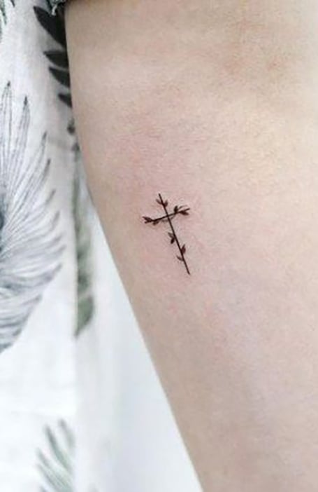 easy cross tattoo designs