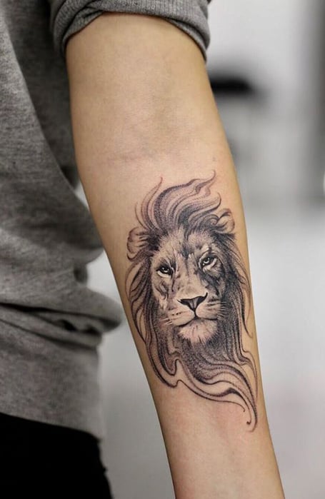5hrs Permanent Lion half sleeve tattoo, 20000