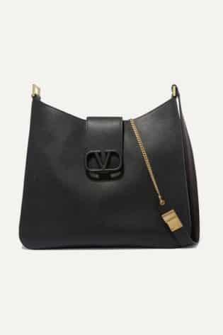 Valentino Valentino Garavani Vsling Textured Leather Shoulder Bag