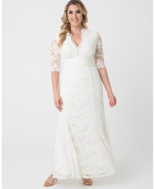 Women's Plus Size Amour Lace Wedding Gown