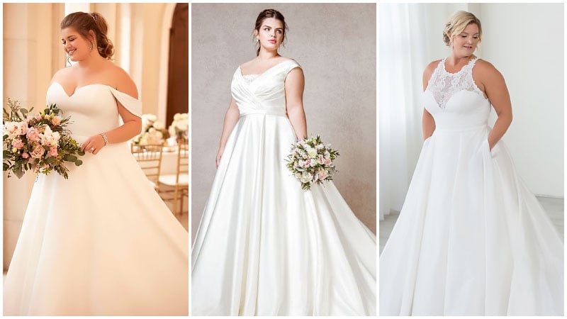 simple plus wedding dresses