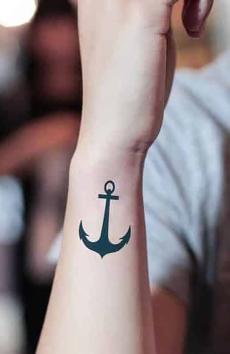 Anchor Wrist Tattoo