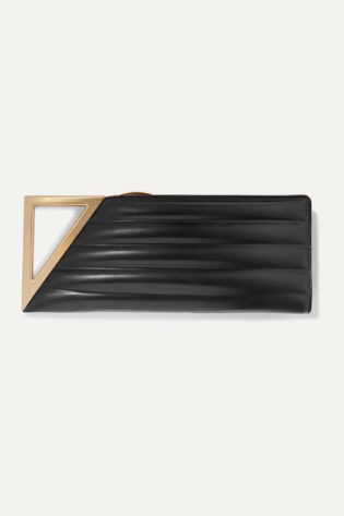 Bv Rim Quilted Leather Clutch