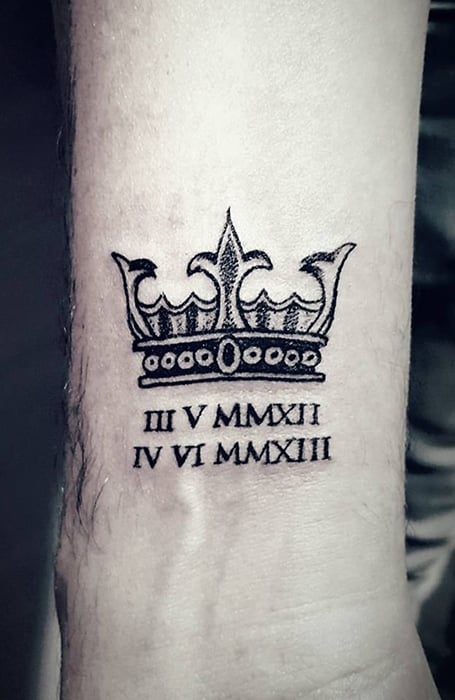 Crown Wrist Tattoo