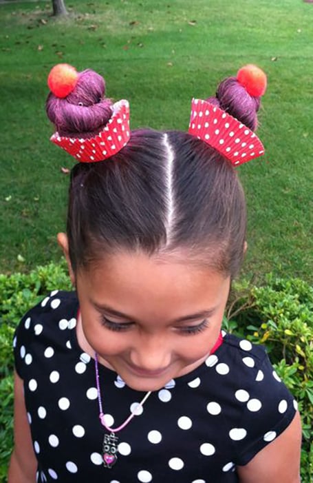 Dunkin donuts hair for crazy hair day  Crazy hair Crazy hair days Wacky  hair