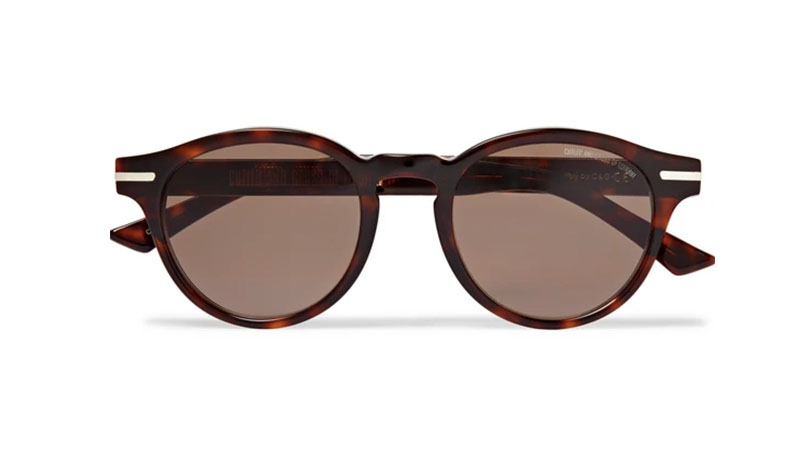Cutler And Gross Round Frame Tortoiseshell Acetate Sunglasses