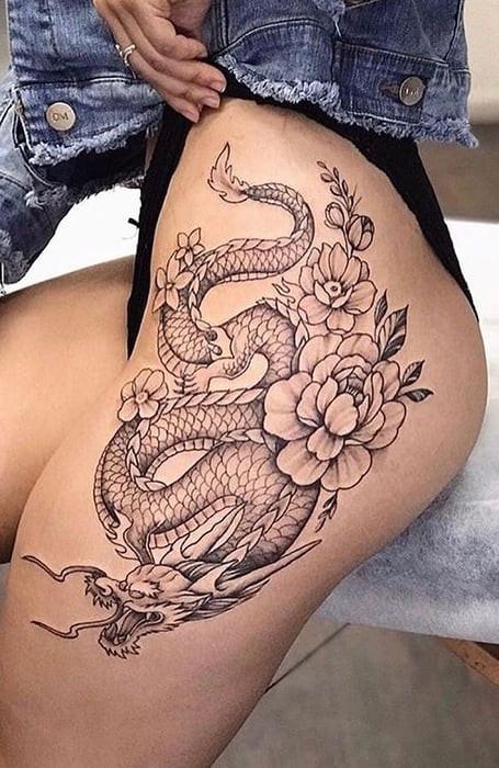 Top more than 134 chinese dragon tattoo on thigh