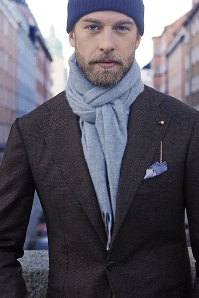 Popular Men Fashion Imitation Fleece Knitted Winter Warm Neck Scarf Shawl New 