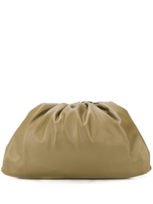 Leather Pouch Clutch Bag