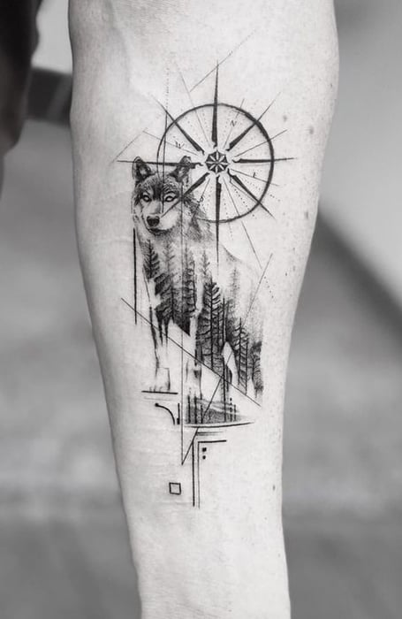 Lone Wolf Tattoo