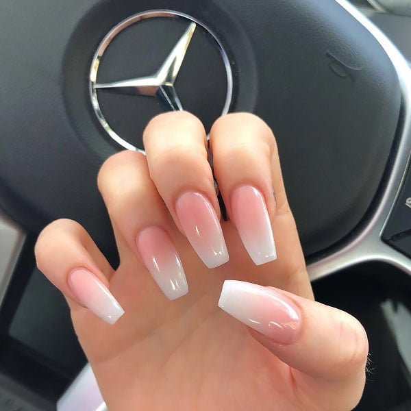 Luxury Ombre Coffin Nails