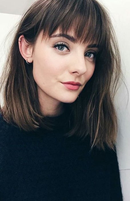 Shoulder Length Hair With Bangs