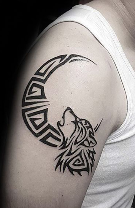 Tribal Wolf Tattoo