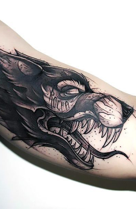 Wolf Head Tattoo