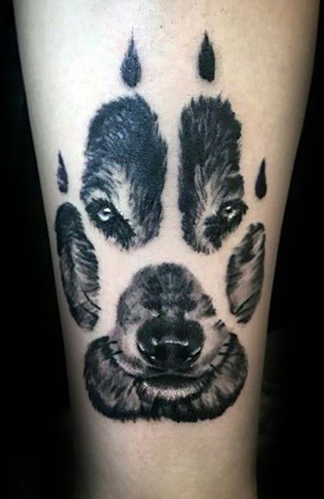 Wolf Paw Tattoo