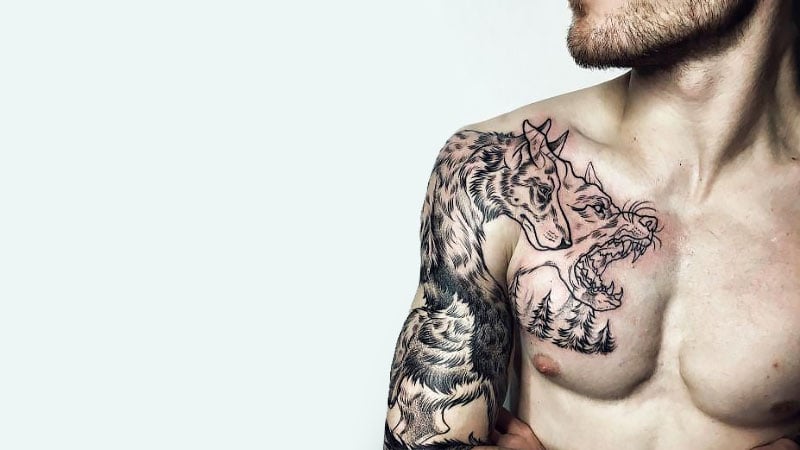 Mens Hairstyles Now  Wolf tattoo design Wolf tattoo Small wolf tattoo