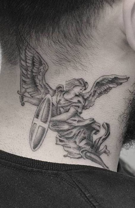 Dove on front throat  tattood on Jeremihh Longford by Cameron Glenn  Pettit necktattoo dovetattoo blackngrey blackngreytattoo ink tattoos   By Relentless Image Tattoo  Skate  Facebook