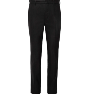 Black Black Slim Fit Wool Flannel Suit Trousers | Prada | Mr Porter