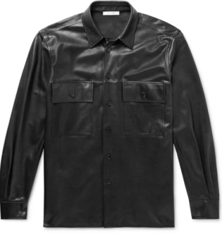 Black Johnny Leather Shirt Jacket | The Row | Mr Porter