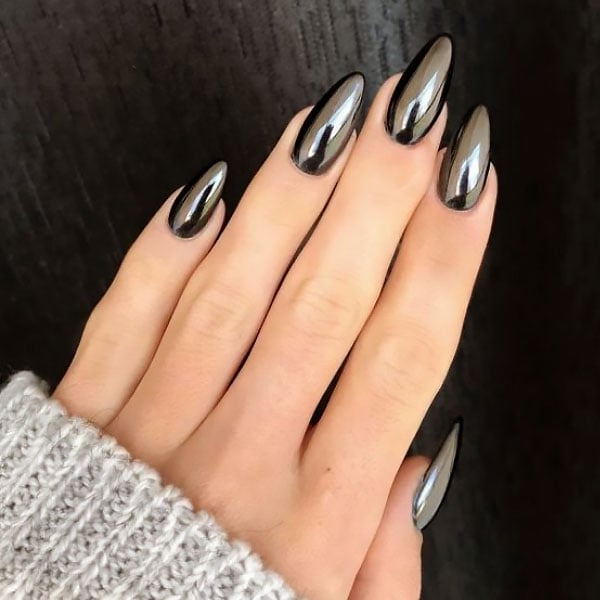 Black Chrome Nails