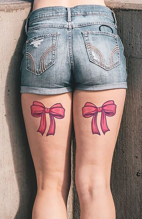 What do ribbon tattoos on back thighs mean  Quora