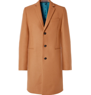 Camel Slim Fit Wool Blend Overcoat | Ps Paul Smith | Mr Porter