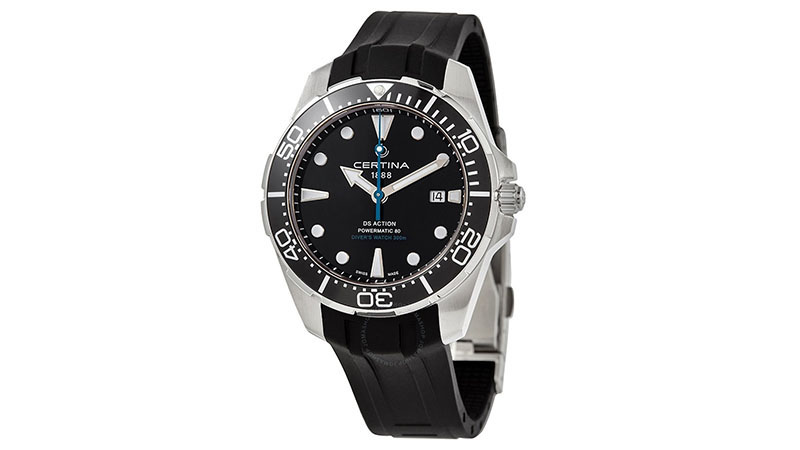 Certina Ds Action Diver Black Dial Men's Watch