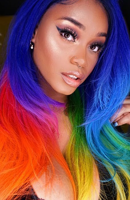 Hair Weave Rainbow