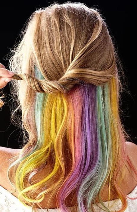 rainbow hair