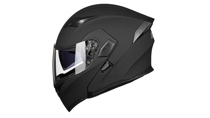 ilm Dual Visor Modular Full Face Helmet With Dot Led Lights