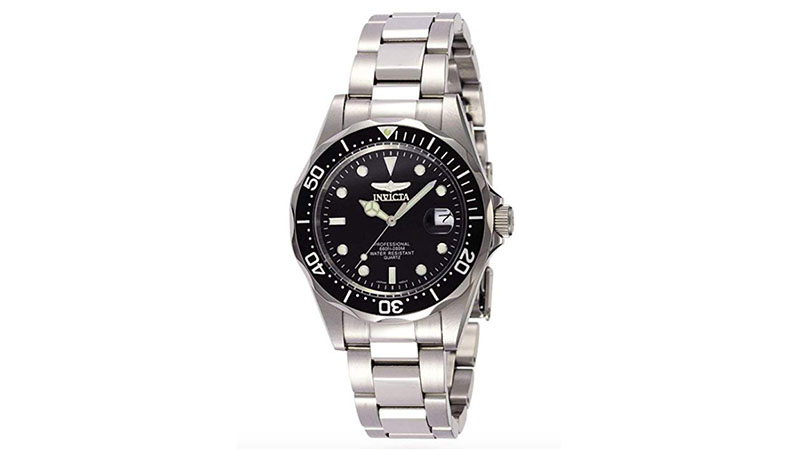 Invicta Men's Pro Diver Collection Silver Tone Watch