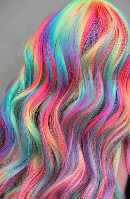 Long Rainbow Hair